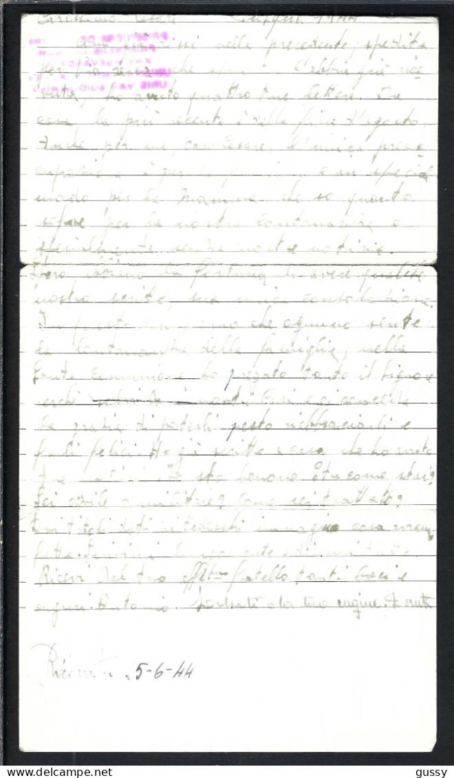 AFRIQUE DU SUD 1943: LAC D'un Prisonnier De Guerre Italien Pour Bari (Italie), Correspondance Intéressante. - New Republic (1886-1887)