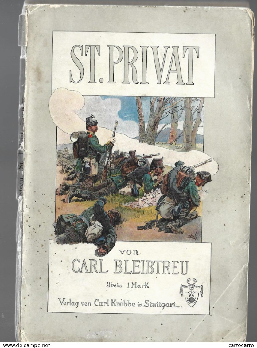 57 386 ST PRIVAT  COMBATS 1870 LIVRE VON CARL BLEIBTREU - Andere & Zonder Classificatie