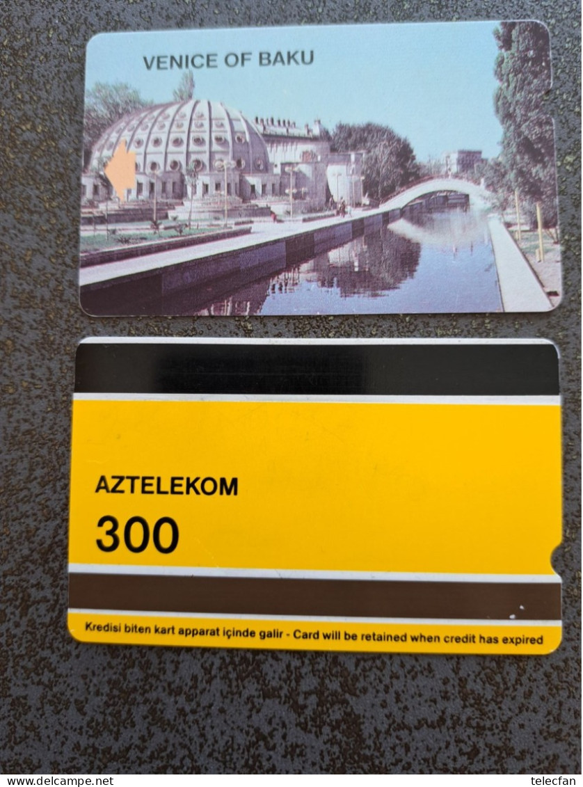 AZERBAIDJAN FIRST ISSUE ALCATEL AZTELEKOM VENICE OF BAKOU 300U - Aserbaidschan