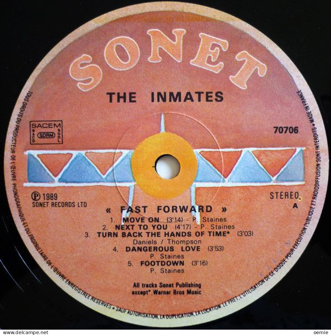 THE INMATES  FAST  FORWARD - Otros - Canción Inglesa