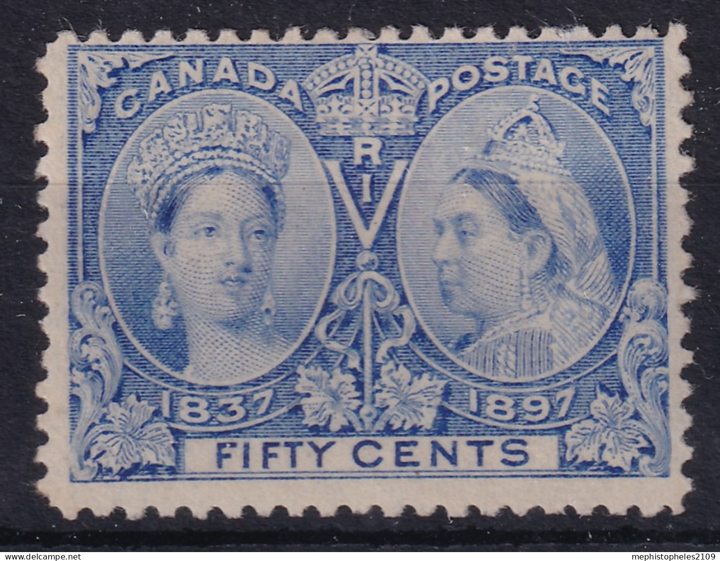 CANADA 1897 - MLJH - Sc# 60 - Jubilee 50c - Unused Stamps