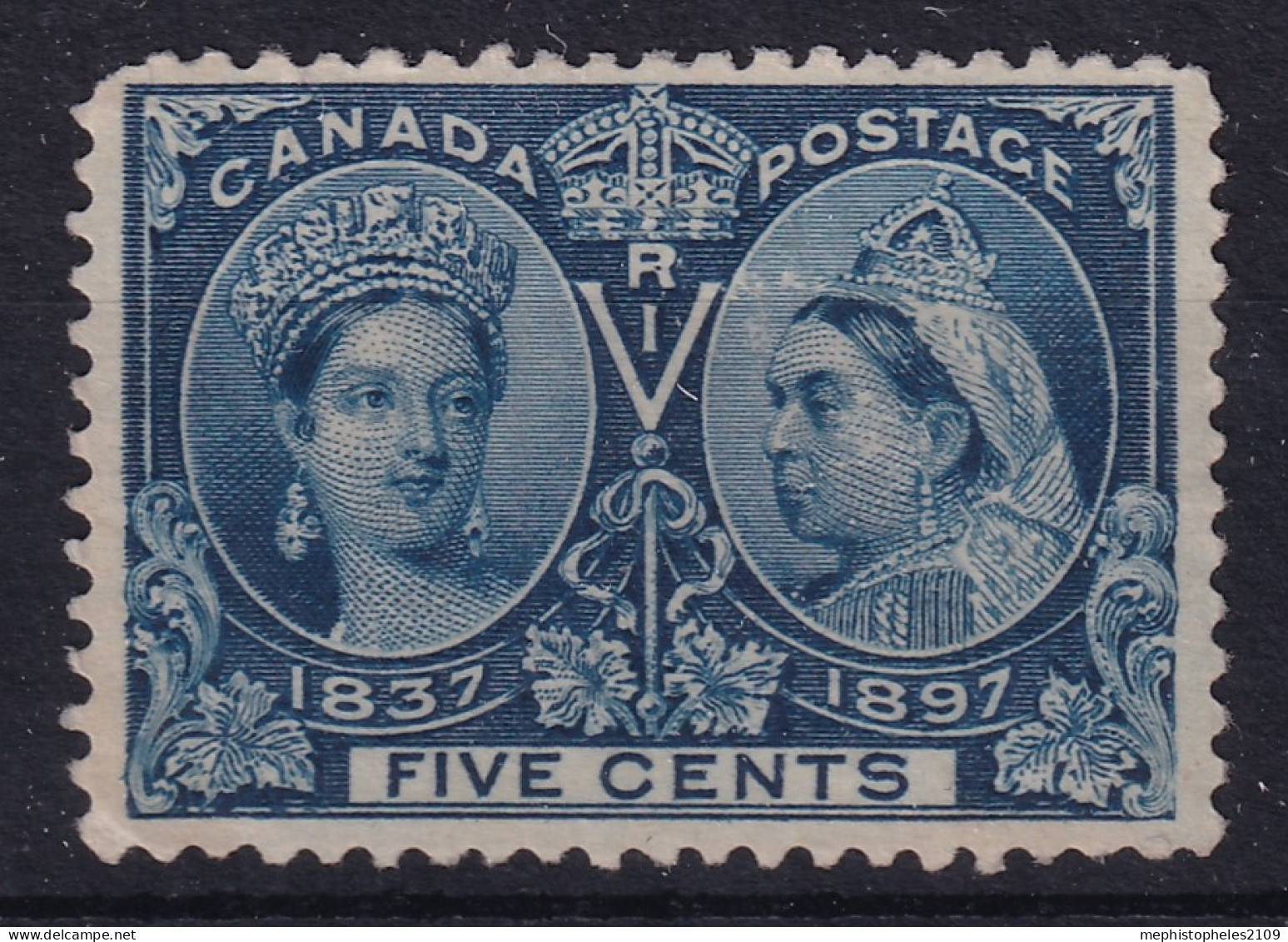 CANADA 1897 - MLJH - Sc# 54 - Jubilee 5c - Ongebruikt