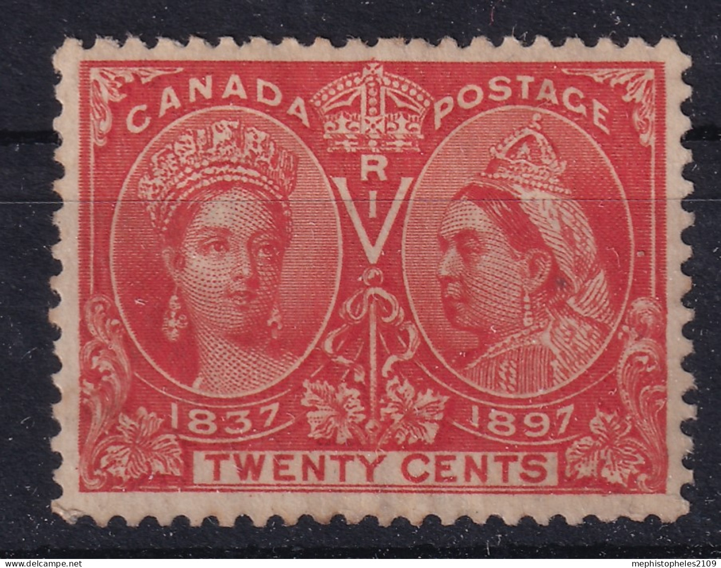 CANADA 1897 - MLJH - Sc# 59 - Jubilee 20c - Neufs