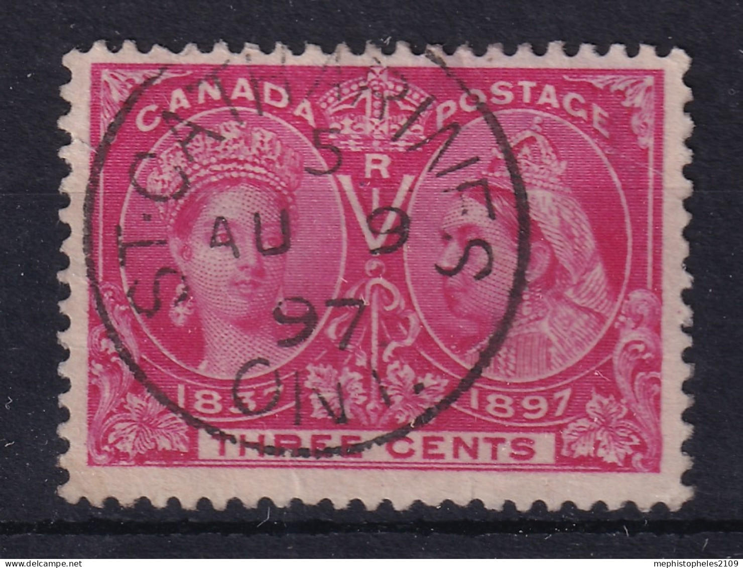 CANADA 1897 - Canceled - Sc# 53 - Jubilee 3c - Oblitérés