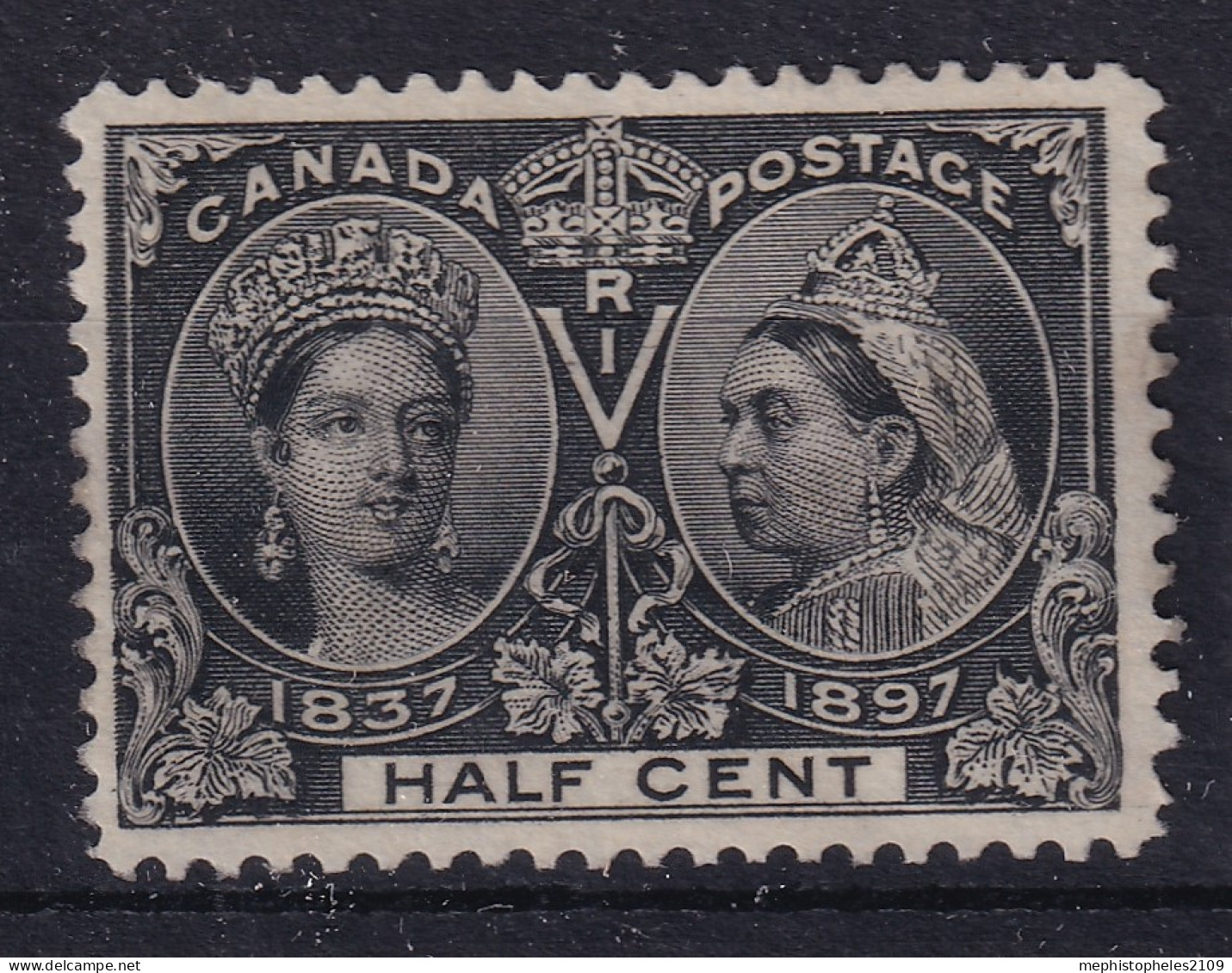 CANADA 1897 - MLH - Sc# 50 - Jubilee 1/2c - Neufs