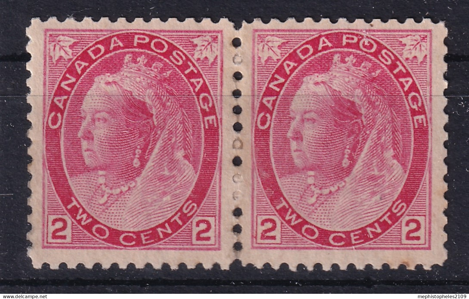 CANADA 1896-1902 - MNH - Sc# 77a - Pair! - Unused Stamps