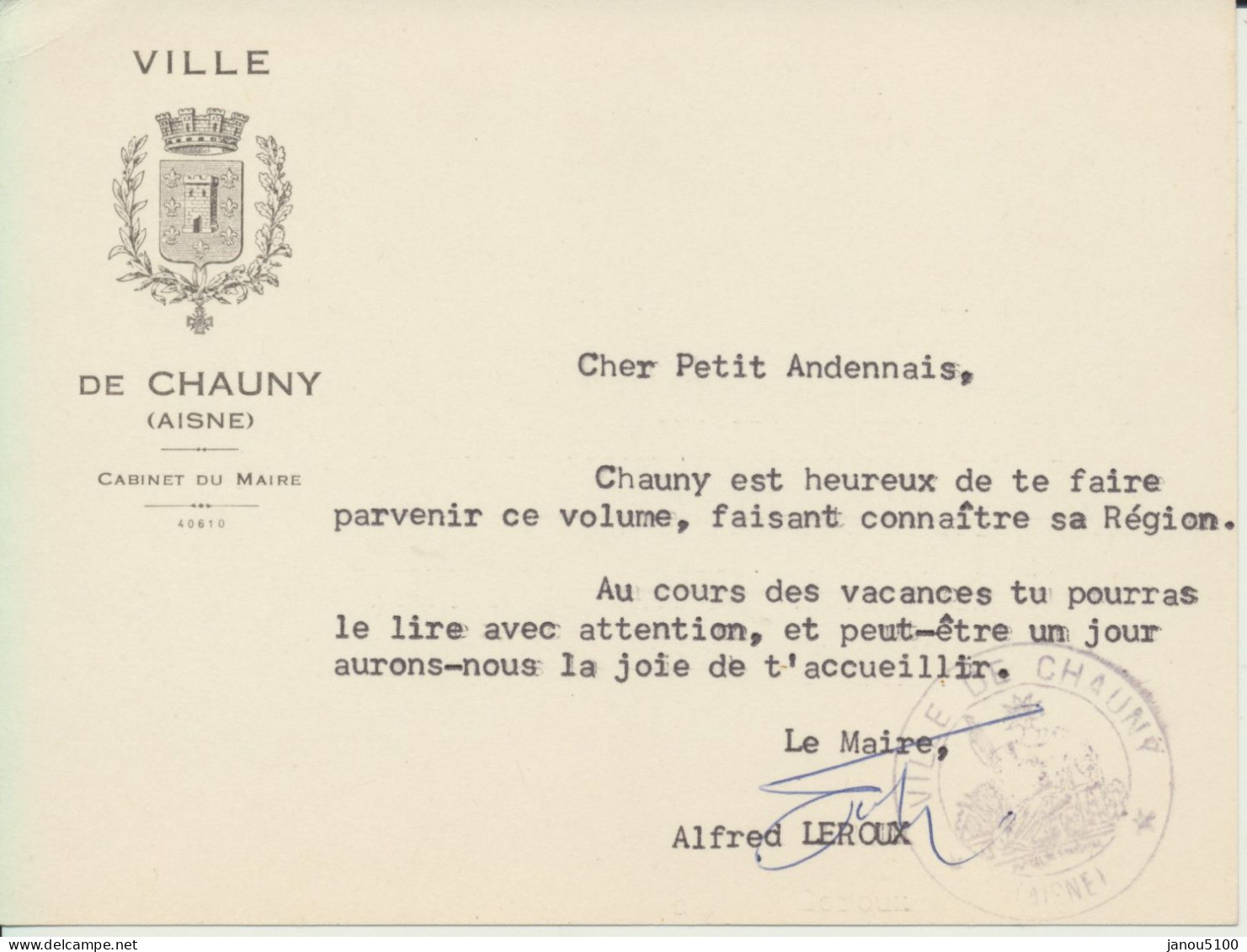 LIVRE  REGIONALISME FRANCE-AISNE   CHAUNY ET SES ENVIRONS  HISTOIRE LOCALE  ABBE  J. TURPIN   1955. - Picardie - Nord-Pas-de-Calais