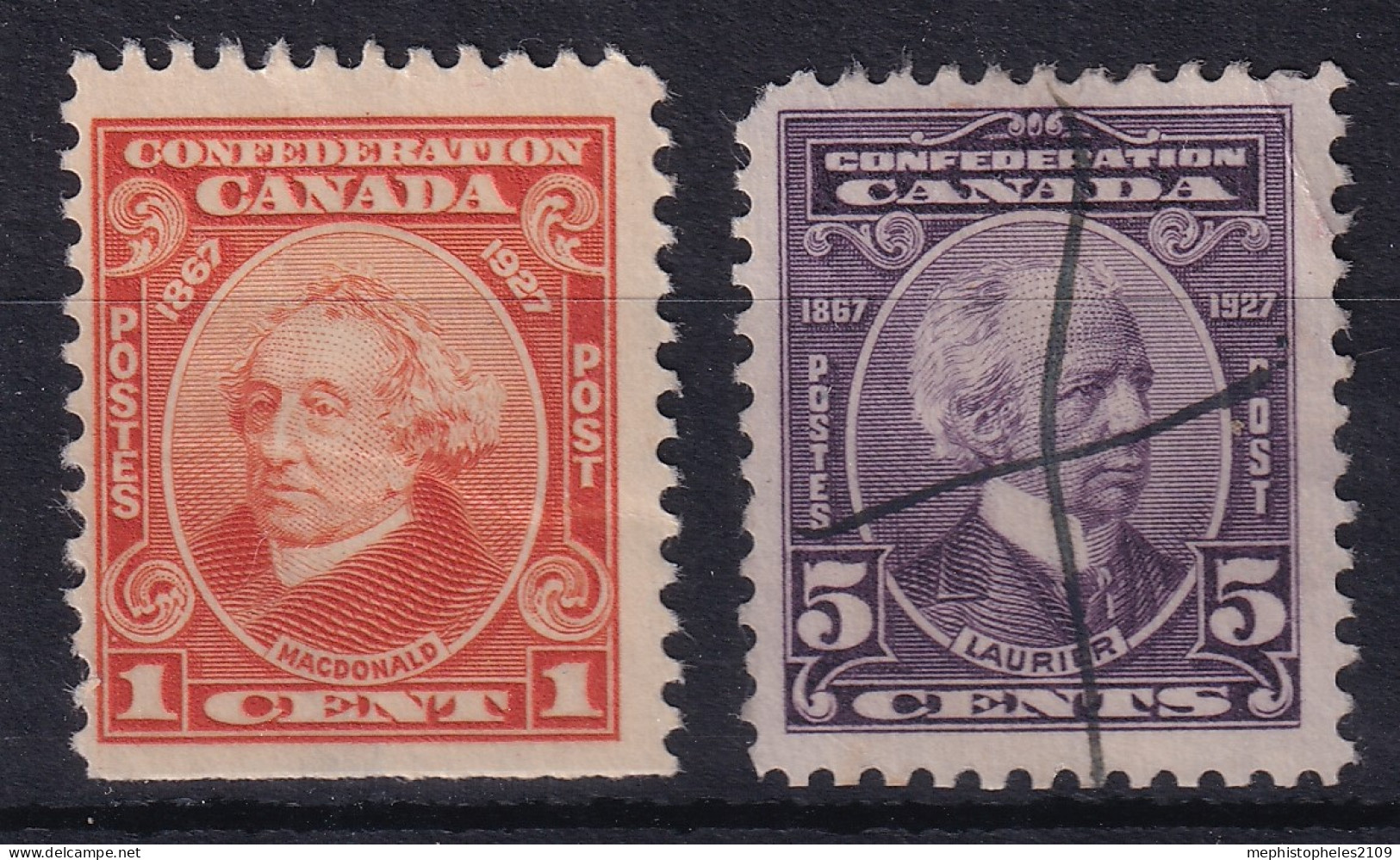 CANADA 1927 - MLH/canceled - Sc# 141, 142 - Neufs