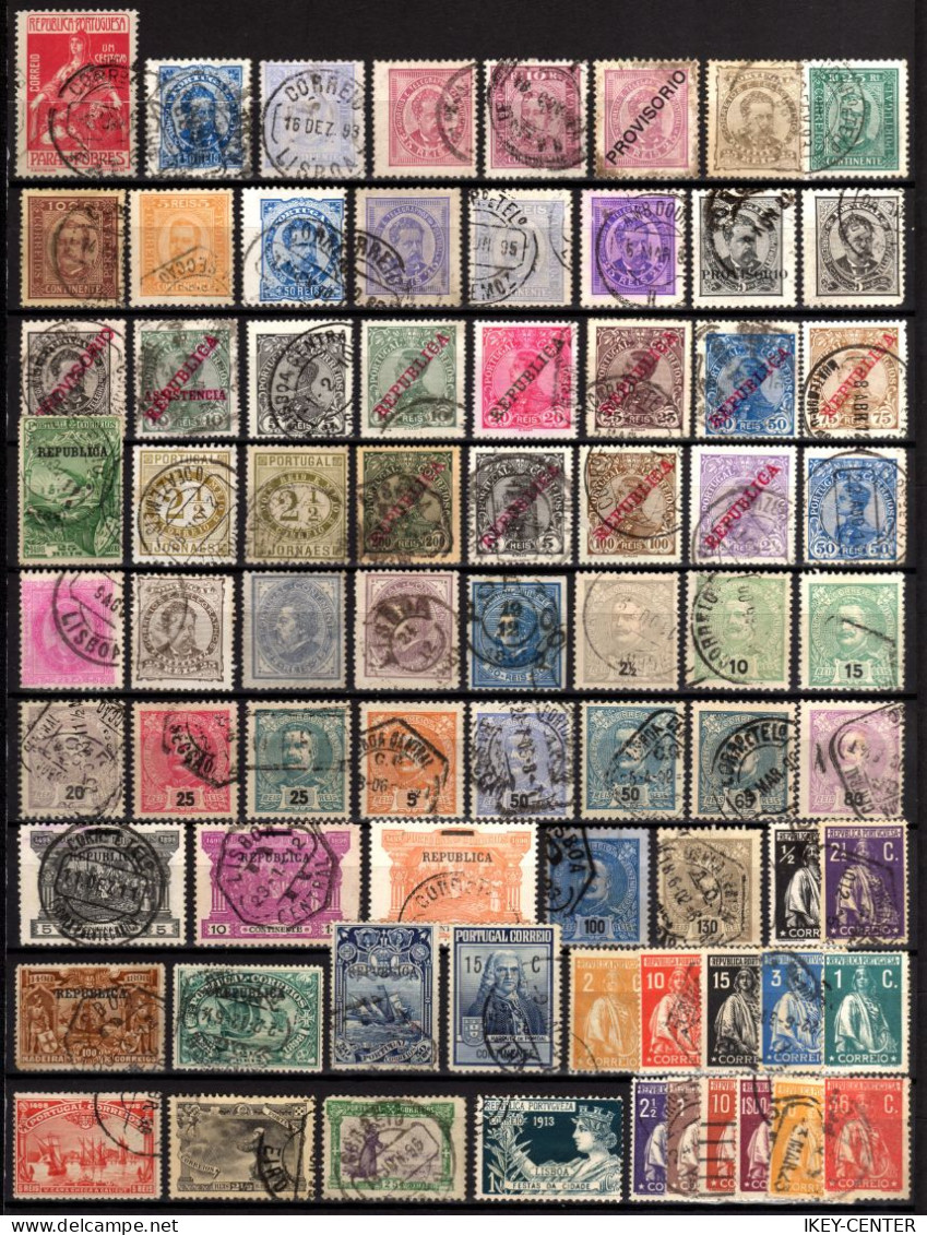 1169-INTERESTING LOT Of USED STAMPS From PORTUGAL.LOTE De Sellos USADOS De PORTUGAL.Lot TIMBRES UTILISÉS De PORTUGAL - Verzamelingen