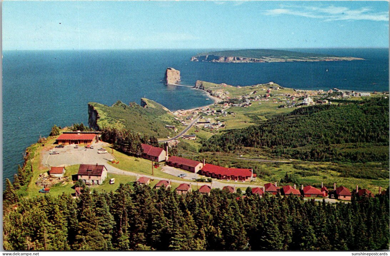 Quebec Perce Panoramic View Peak O'Dawn Hotel  - Percé