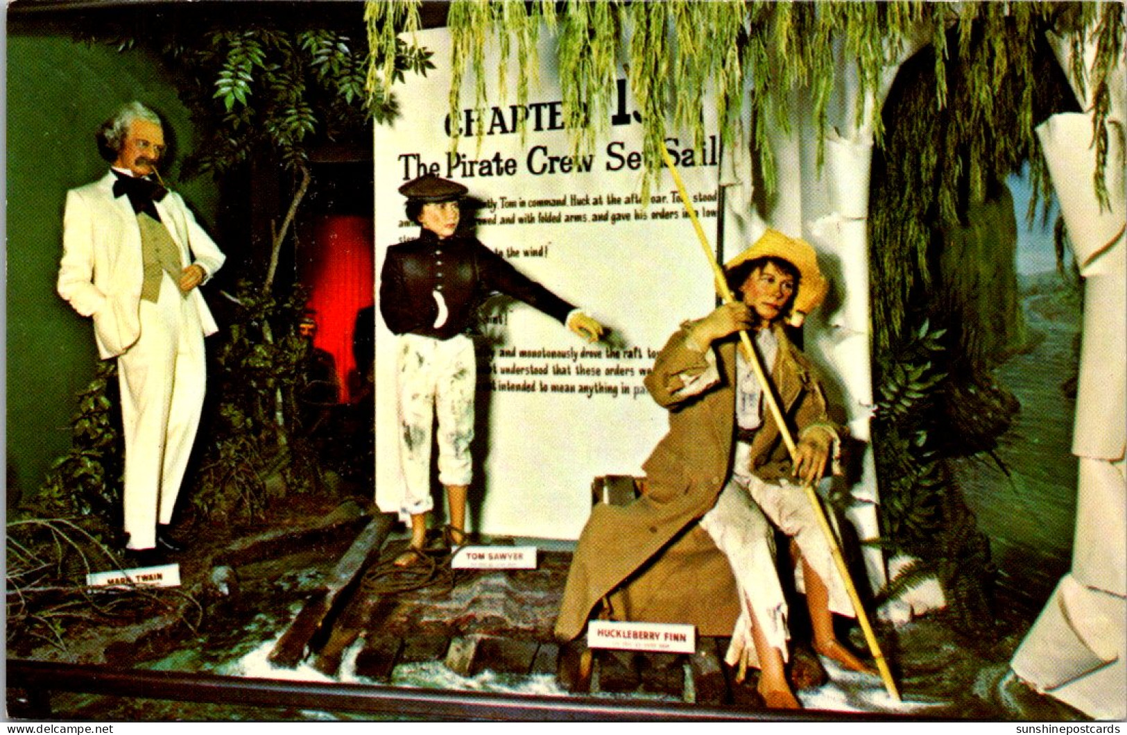 Canada Alberta Banff Canadian Wax Gallery Mark Twain Tom Sawyer And Huck Finn - Banff