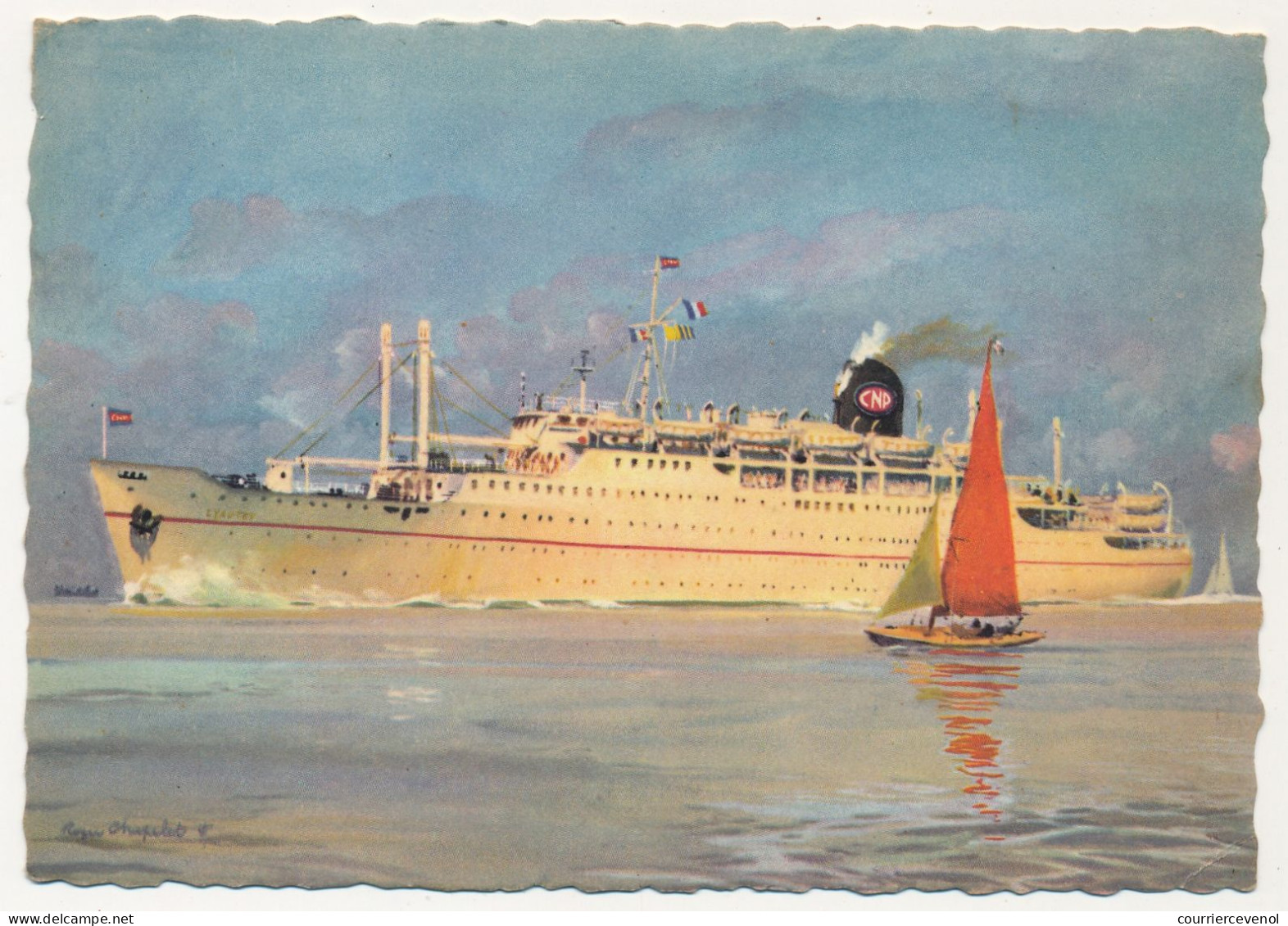 CPM - Paquebot "LYAUTEY" - Compagnie De Navigation Paquet (Illustration Roger Chapelet) - Dampfer