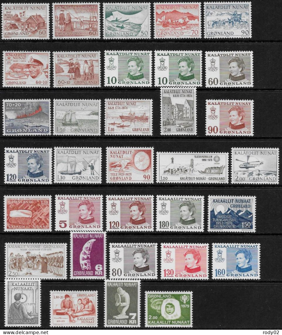 GROENLAND - LOT TIMBRES DIFFERENTS - NEUF** MNH - Lots & Serien