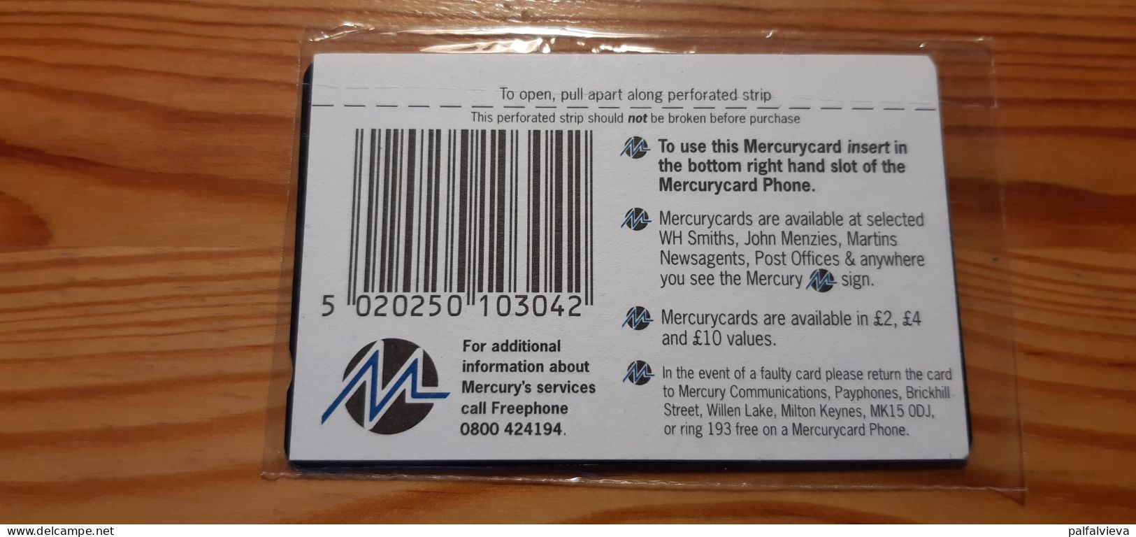 Phonecard United Kingdom, Mercury 20MERA - PCD 5.205 Ex. - Mint In Blister - [ 4] Mercury Communications & Paytelco