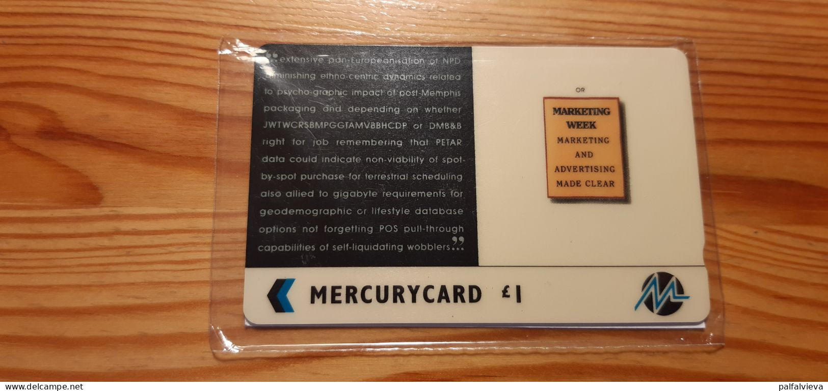 Phonecard United Kingdom, Mercury 20MERB - Marketing Week 13.201 Ex. - Mint In Blister - [ 4] Mercury Communications & Paytelco