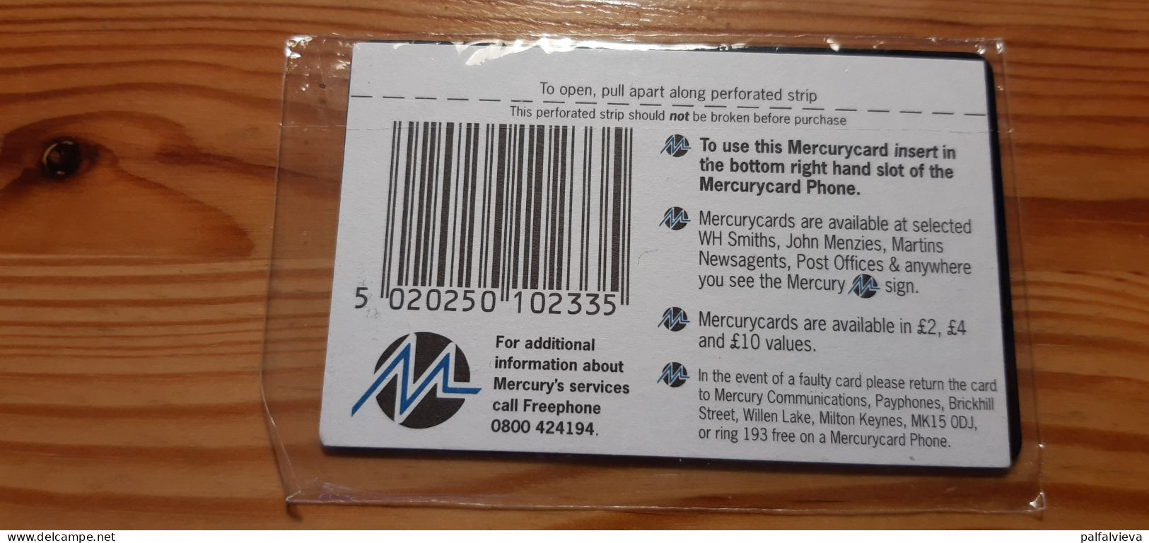 Phonecard United Kingdom, Mercury 20MERA - London, Big Ben - Mint In Blister - [ 4] Mercury Communications & Paytelco