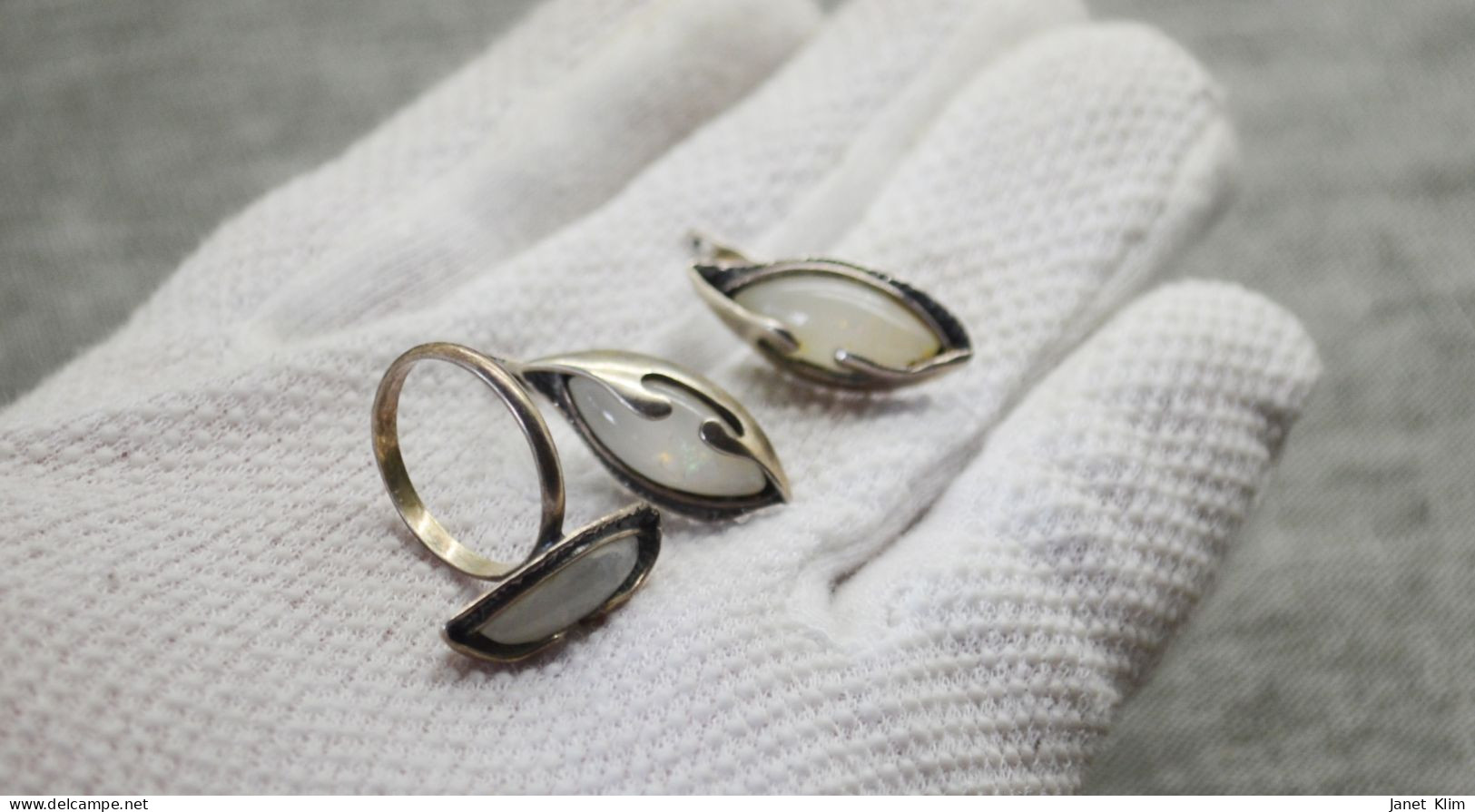 Beautiful Vintage Set Of 925 Sterling Silver With The Hallmark Of The Master - Orecchini