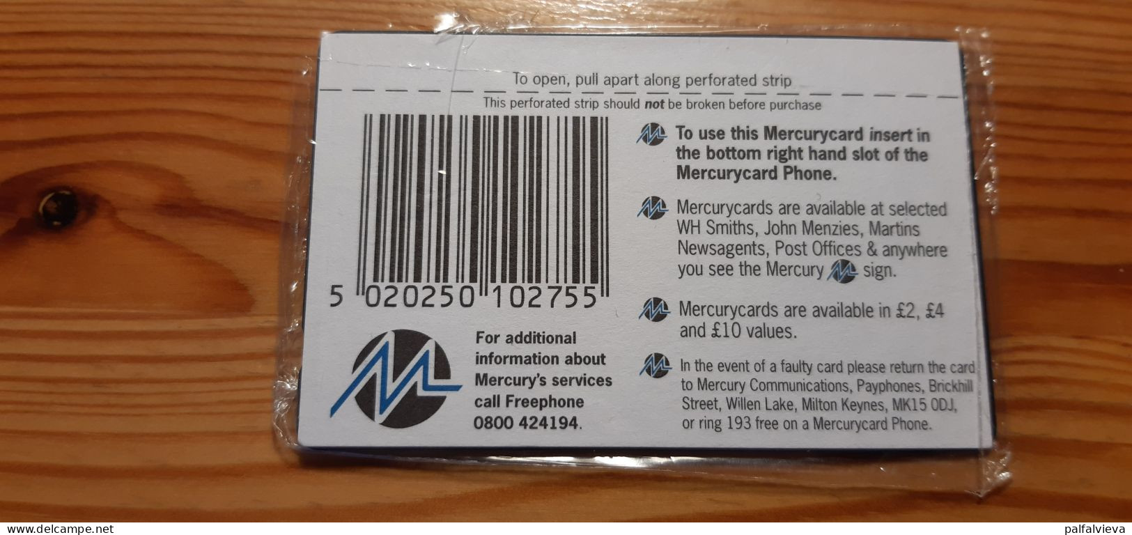 Phonecard United Kingdom, Mercury 20MERC - Lufthansa 2.433 Ex. - Mint In Blister - [ 4] Mercury Communications & Paytelco