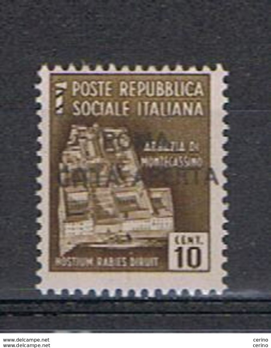 C.L.N.:  1944/45  SOPRASTAMPA  NON  UFFICIALE  -  ROMA  CITTA'  APERTA  -  10 C. BRUNO  N. - Comité De Libération Nationale (CLN)