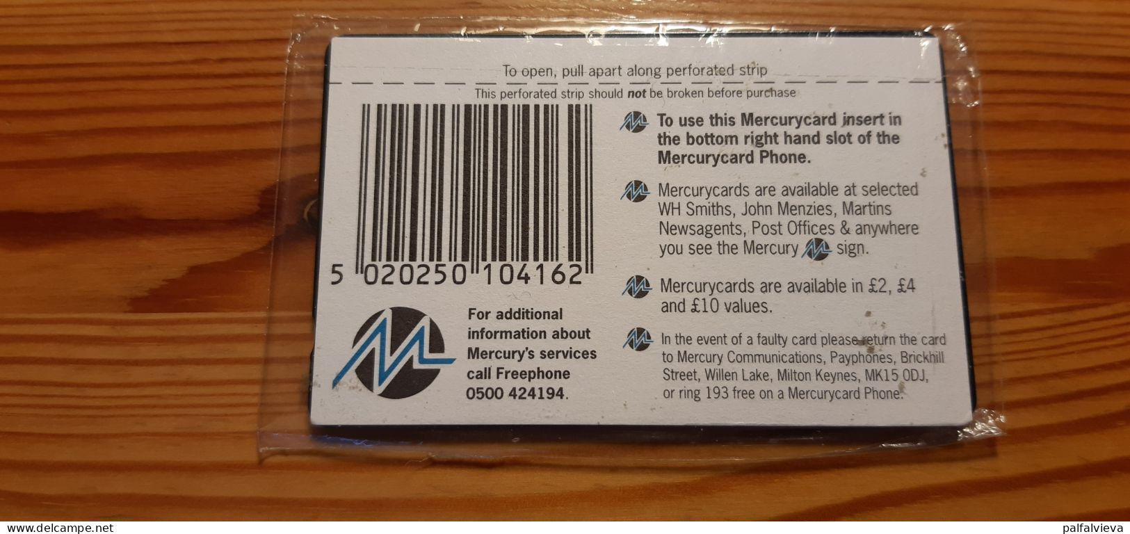 Phonecard United Kingdom, Mercury - Mint In Blister - [ 4] Mercury Communications & Paytelco