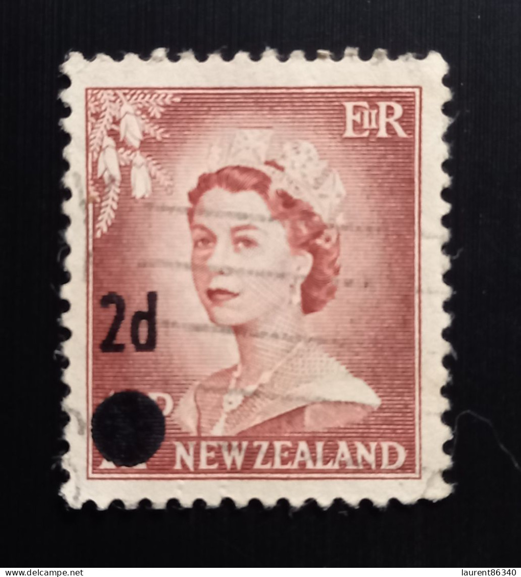 Nouvelle Zélande1958 Queen Elizabeth II Of 1955 Surcharged 2/1½P Used - Gebraucht