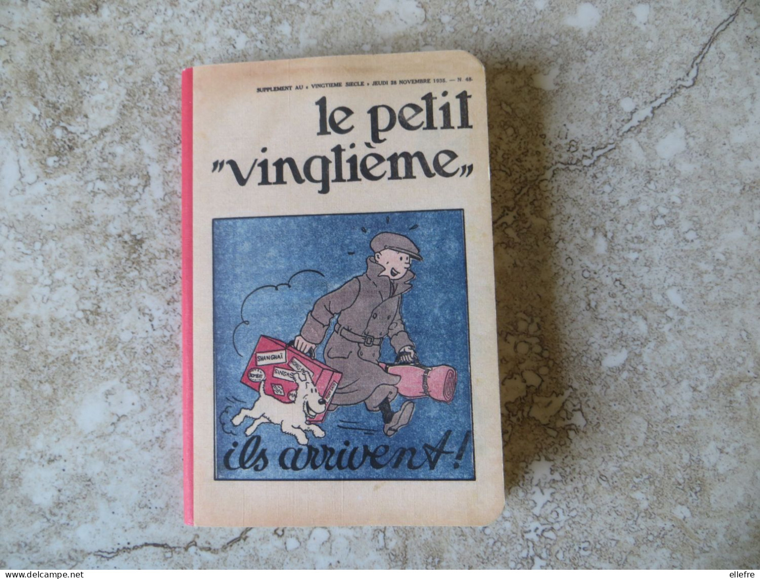 BD TINTIN Hergé - Petit Carnet Contemporain D' écriture - Le Petit Vingtième TINTIN MILOU Ils Arrivent 12,5 Sur 8,5 Cm - Sonstige