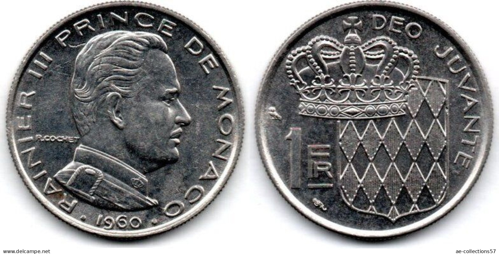MA 24254 / Monaco 1 Franc 1960 SUP - 1960-2001 Neue Francs