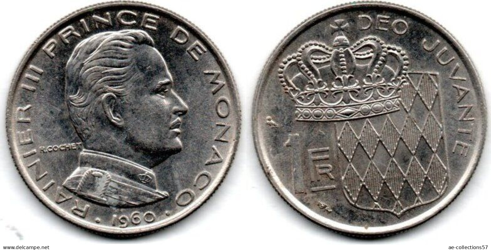 MA 24255 / Monaco 1 Franc 1960 TTB+ - 1960-2001 Francos Nuevos