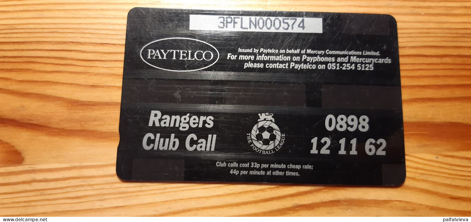 Phonecard United Kingdom, Mercury 3PFLN - Queens Park Rangers Football Club 5.900 Ex. - [ 4] Mercury Communications & Paytelco