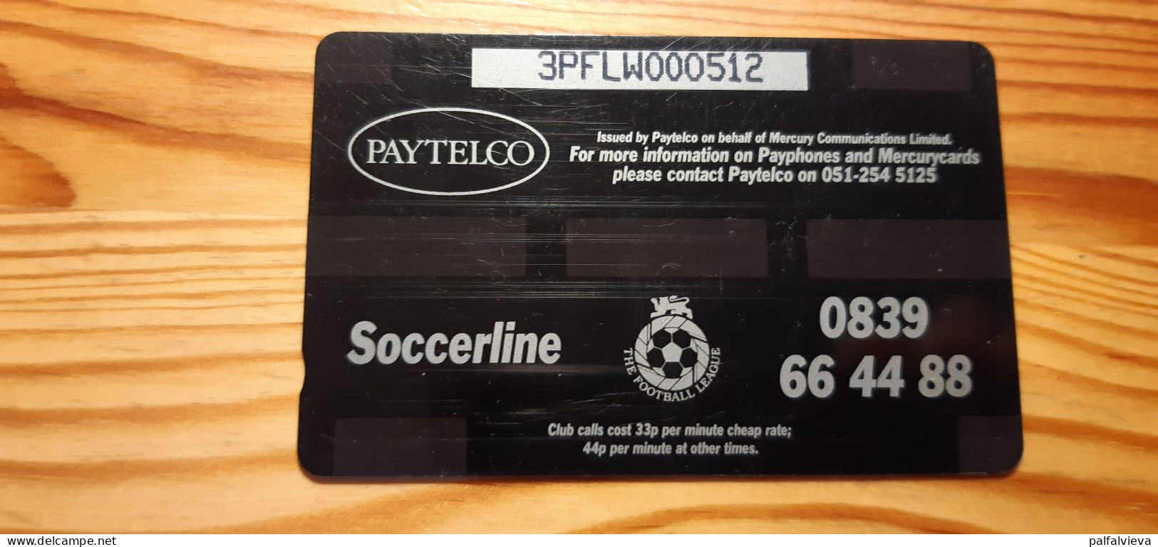 Phonecard United Kingdom, Mercury 3PFLW - Ipswitch Town Football Club 5.900 Ex. - [ 4] Mercury Communications & Paytelco