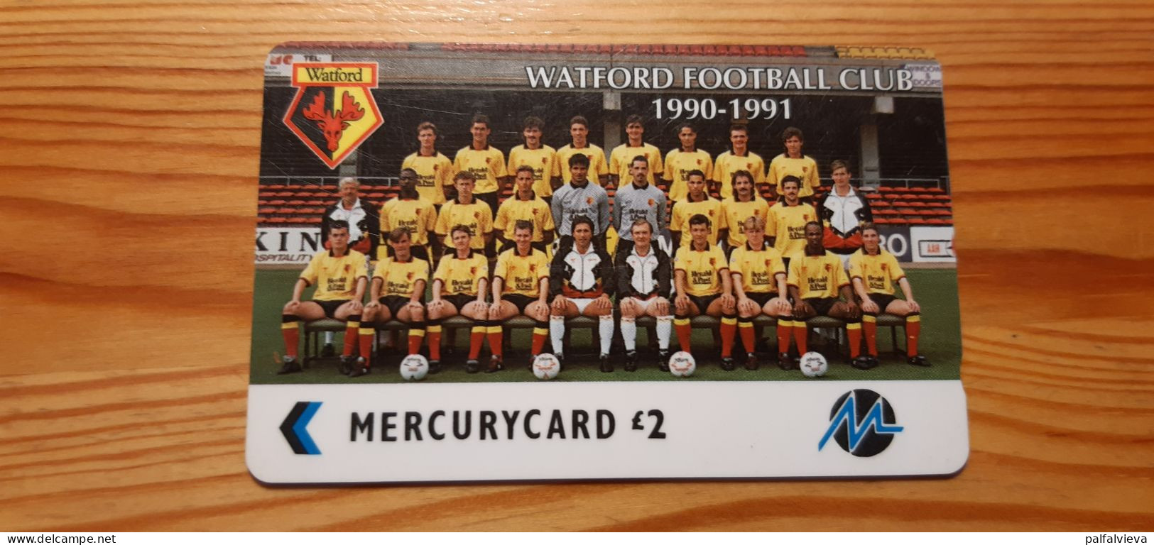 Phonecard United Kingdom, Mercury 3PFLL - Watford Football Club 9.800 Ex. - [ 4] Mercury Communications & Paytelco