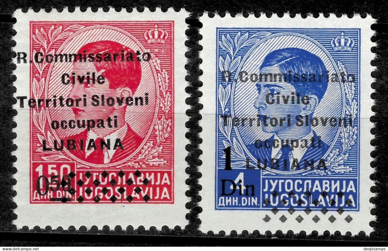 Italy Occup. Of Slovenia - Ljubljana 1941  Overprinted R. Police Station MNH** - Lubiana