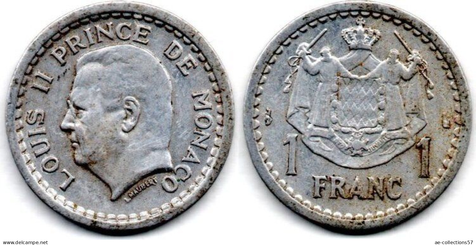 MA 24260 / Monaco 1 Franc 1943 TTB - 1960-2001 Francos Nuevos