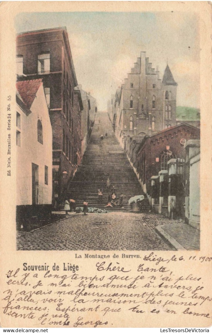 BELGIQUE - Liège - La Montagne De Burren - Colorisé -  Carte Postale Ancienne - Lüttich