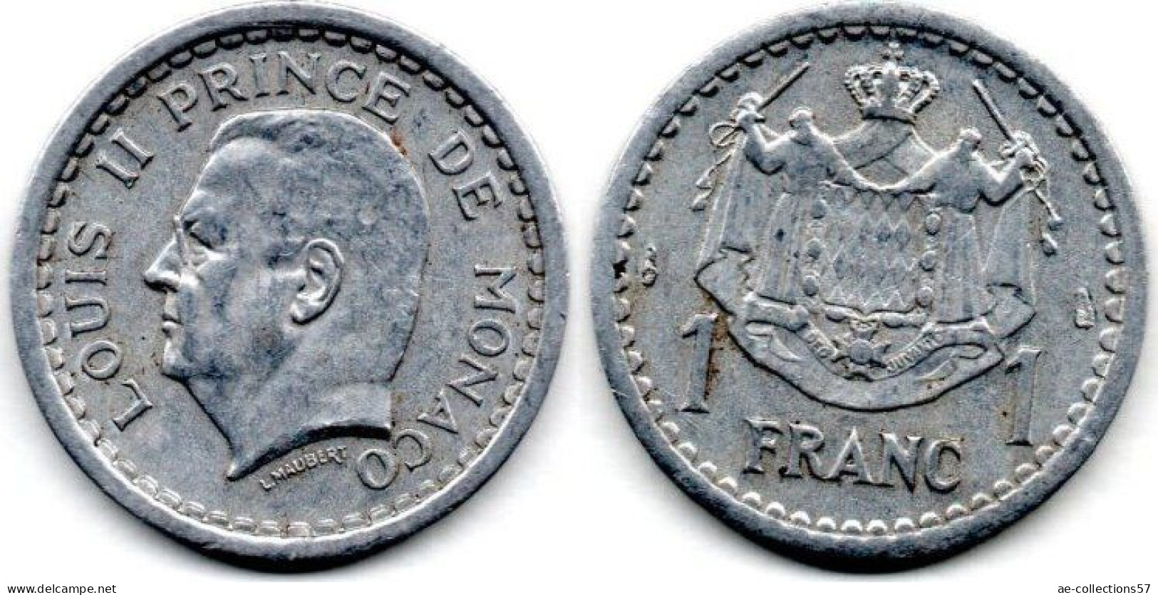 MA 24262 / Monaco 1 Franc 1943 TTB - 1960-2001 Francos Nuevos