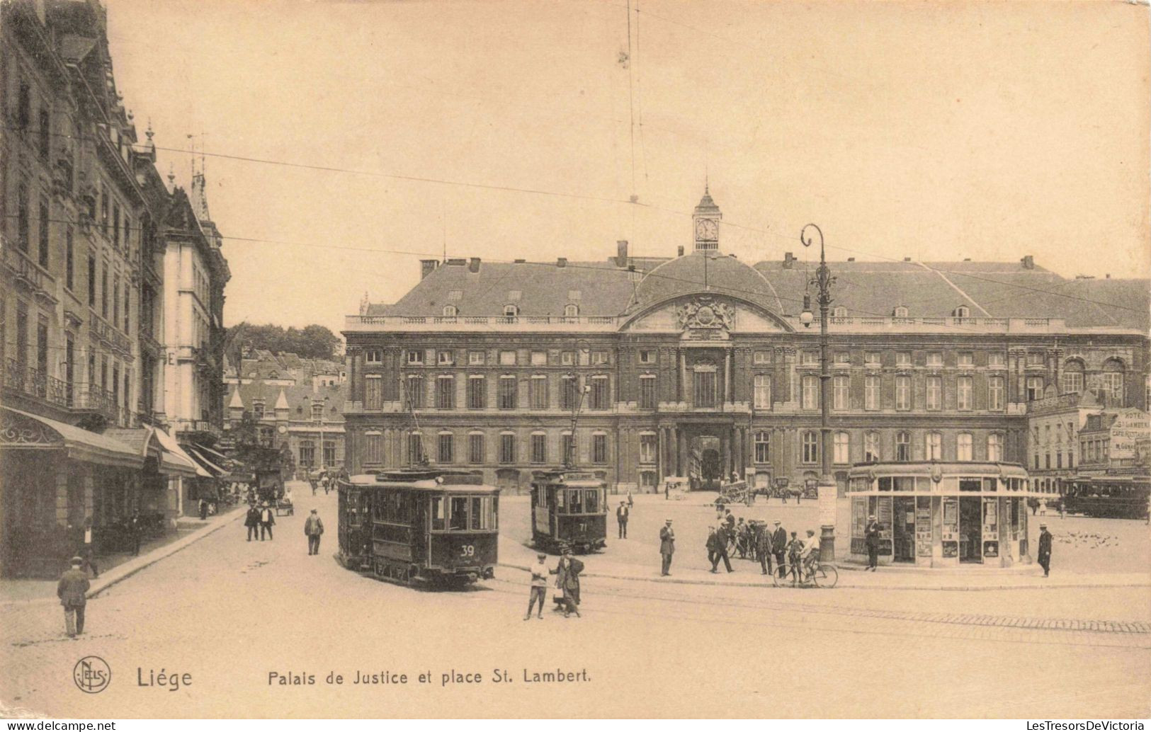 BELGIQUE - Liège - Palais De Justice Et Place St Lambert -  Carte Postale Ancienne - Luik