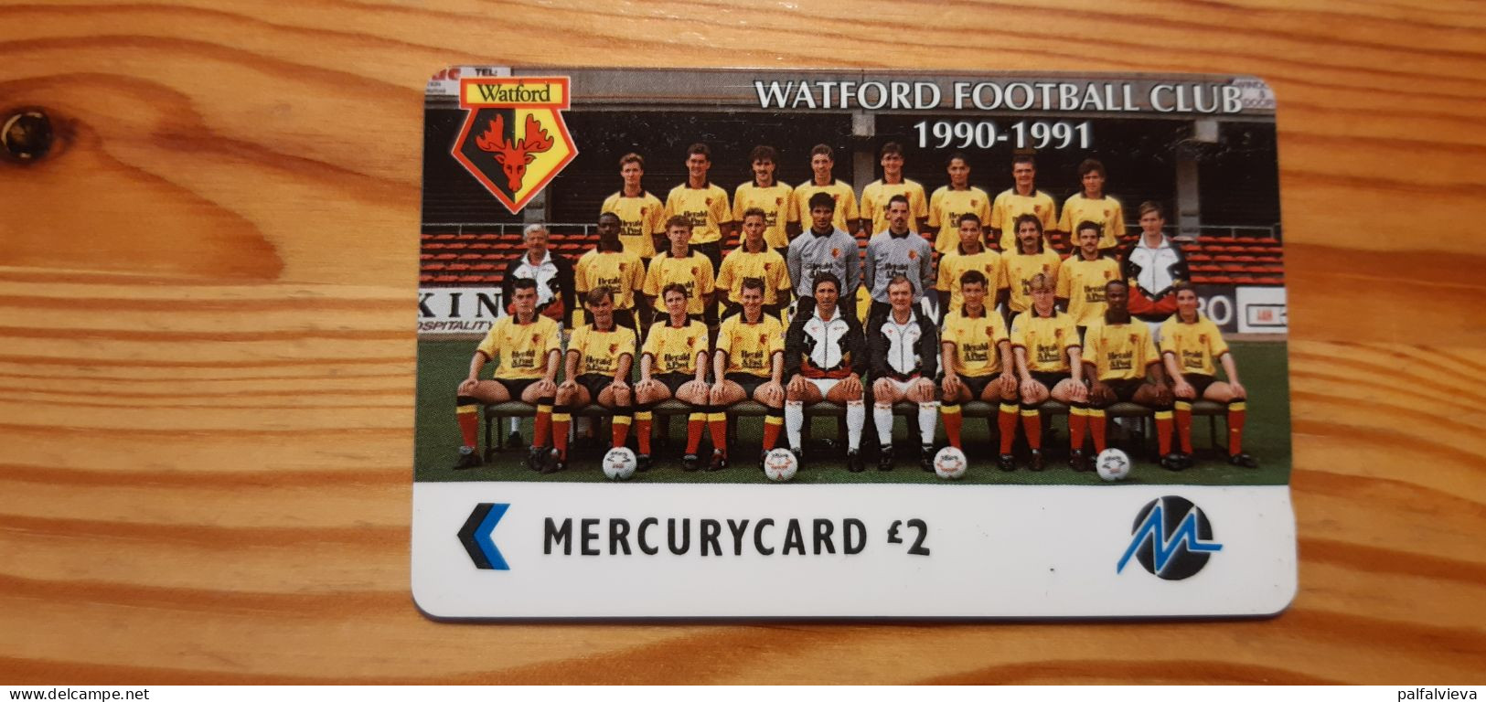 Phonecard United Kingdom, Mercury 2PFLL - Watford Football Club 9.800 Ex. - [ 4] Mercury Communications & Paytelco