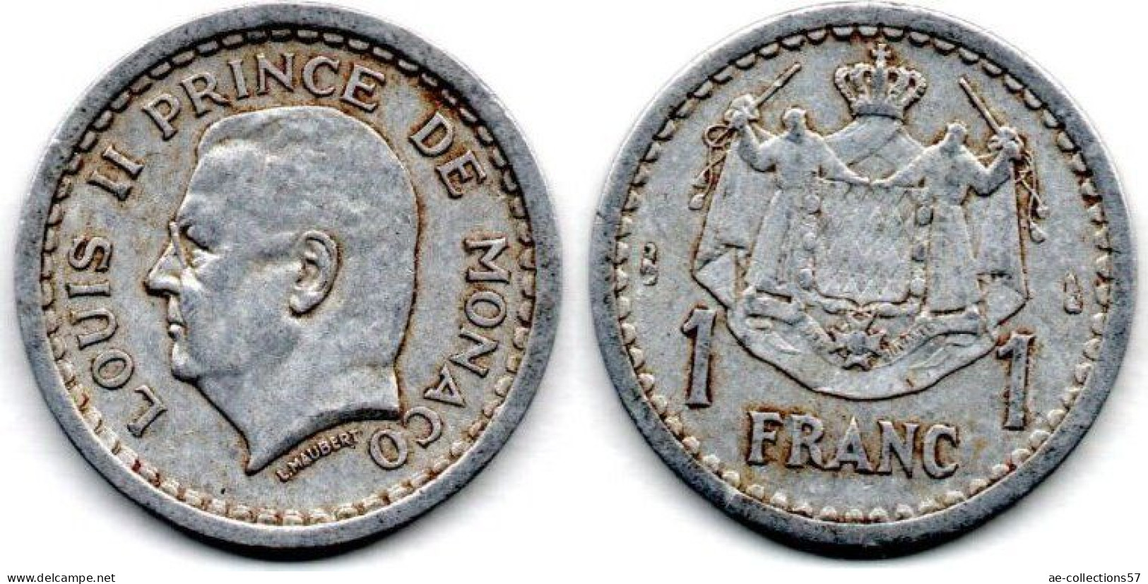 MA 24265 / Monaco 1 Franc 1943 TTB - 1960-2001 Nieuwe Frank