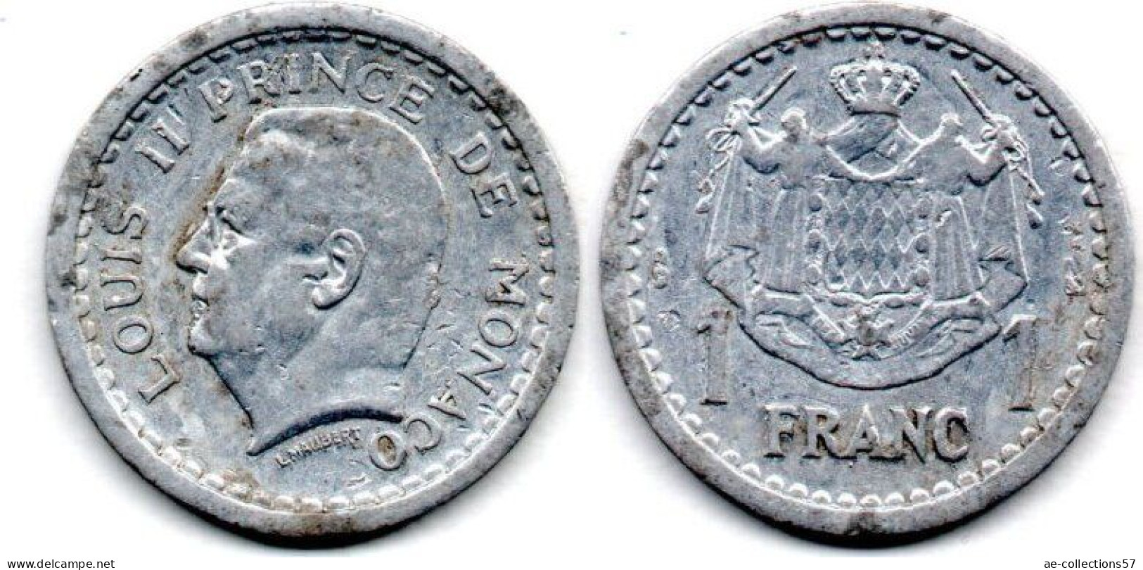 MA 24267 / Monaco 1 Franc 1943 TB+ - 1960-2001 Francos Nuevos