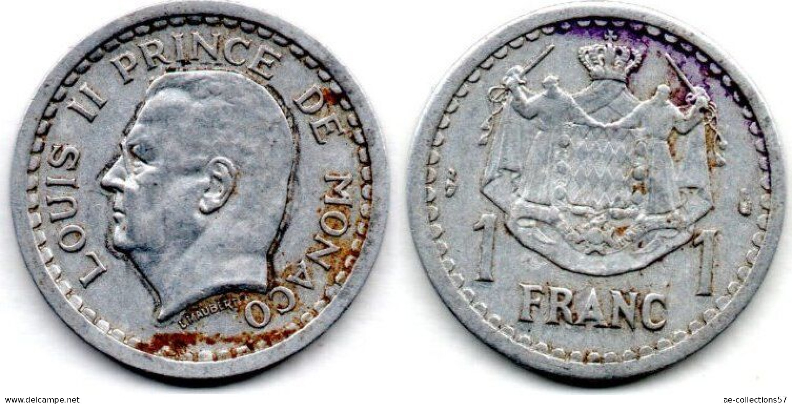 MA 24268 / Monaco 1 Franc 1943 TB+ - 1960-2001 Neue Francs