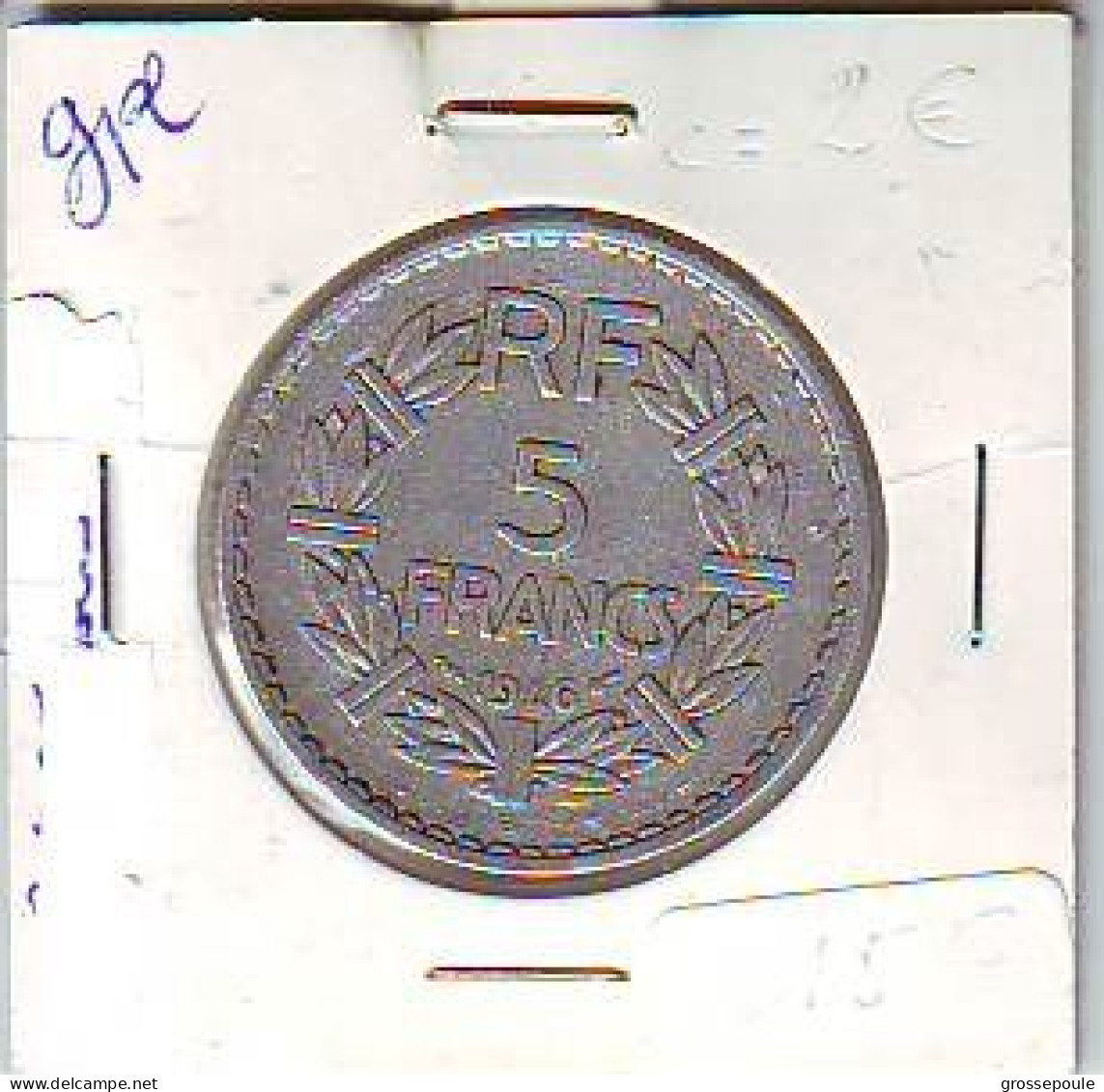 PIECE 5 FRANCS 1946 LAVRILLIER En Alluminium - Belle Pièce - 5 Francs