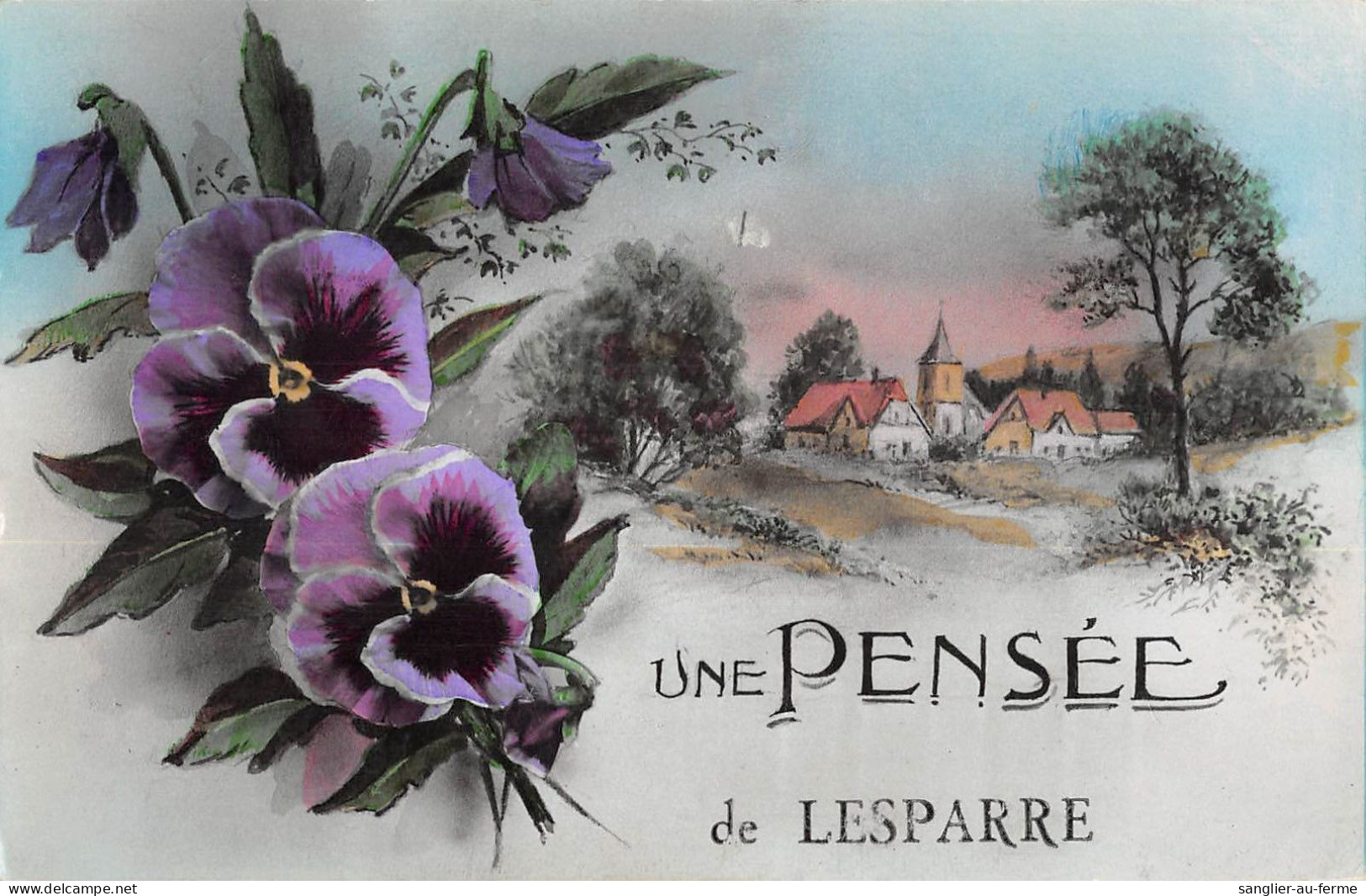 CPA 33 UNE PENSEE DE LESPARRE - Lesparre Medoc