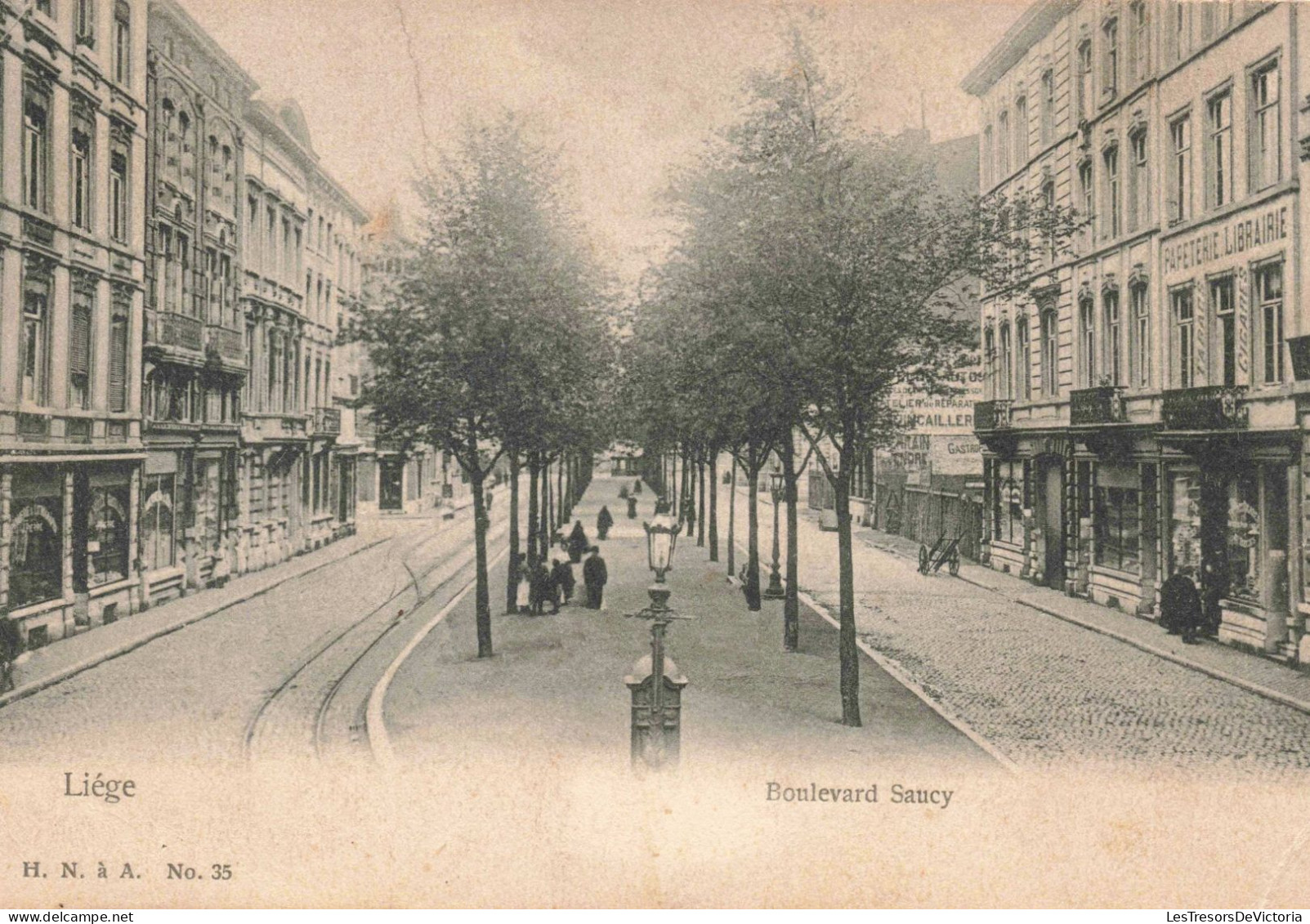 BELGIQUE - Liège - Boulevard Saucy -  Carte Postale Ancienne - Liege