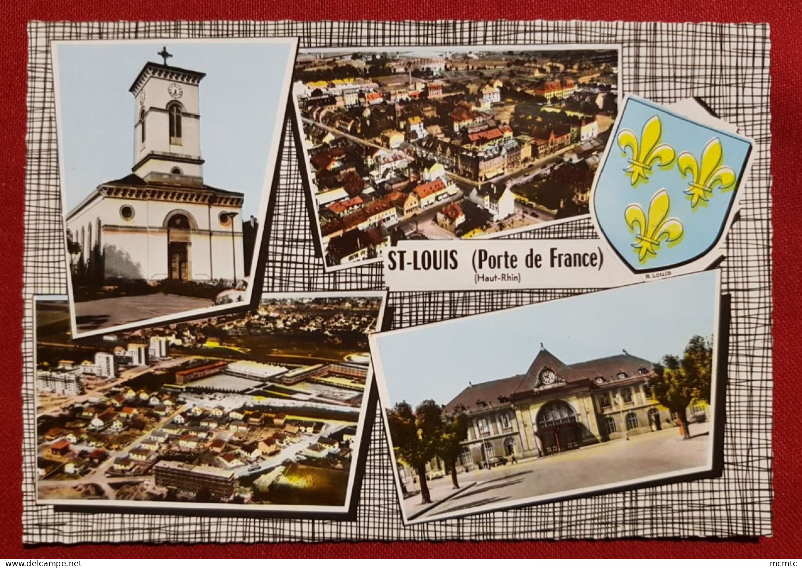 CPSM Grand Format - Souvenir Saint Louis "Porte De France " - (68. Ht Rhin ) Multivues , Multivue - Saint Louis