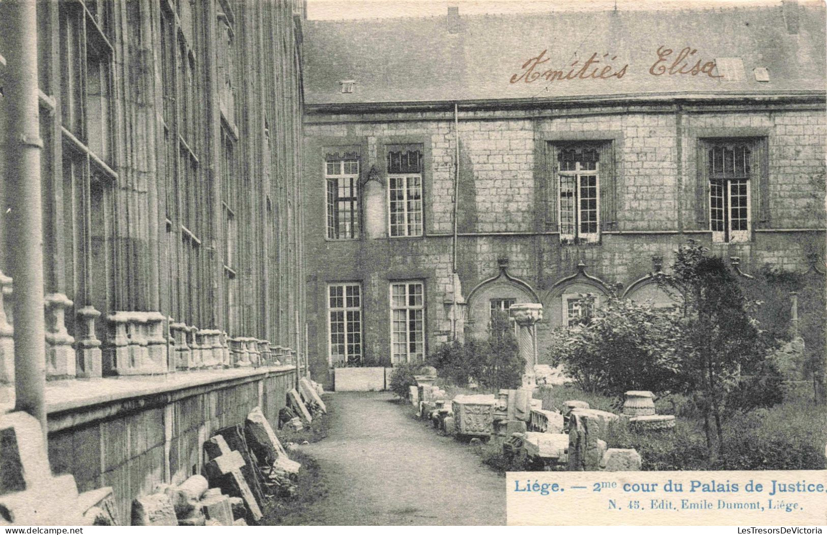 BELGIQUE - Liège - 2ème Du Palais De Justice -  Carte Postale Ancienne - Liege