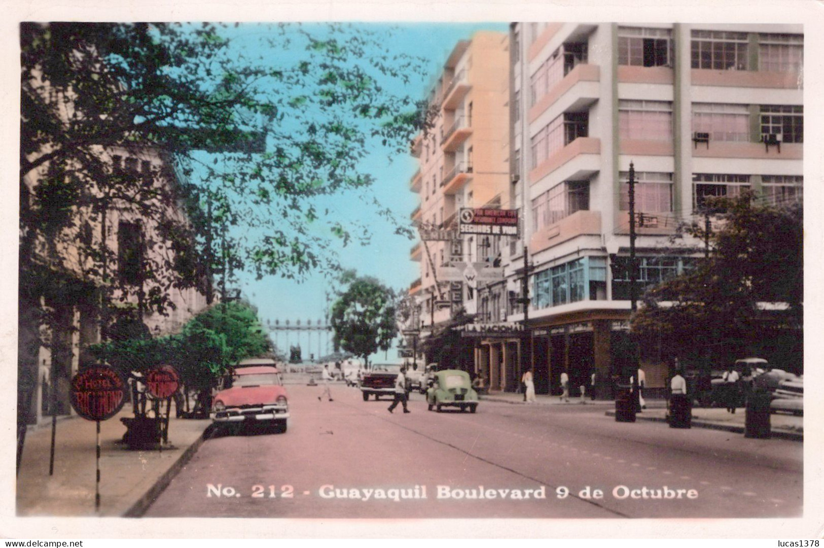 GUAYAQUIL / BOULEVARD 9 DE OCTOBRE / RARE - Ecuador