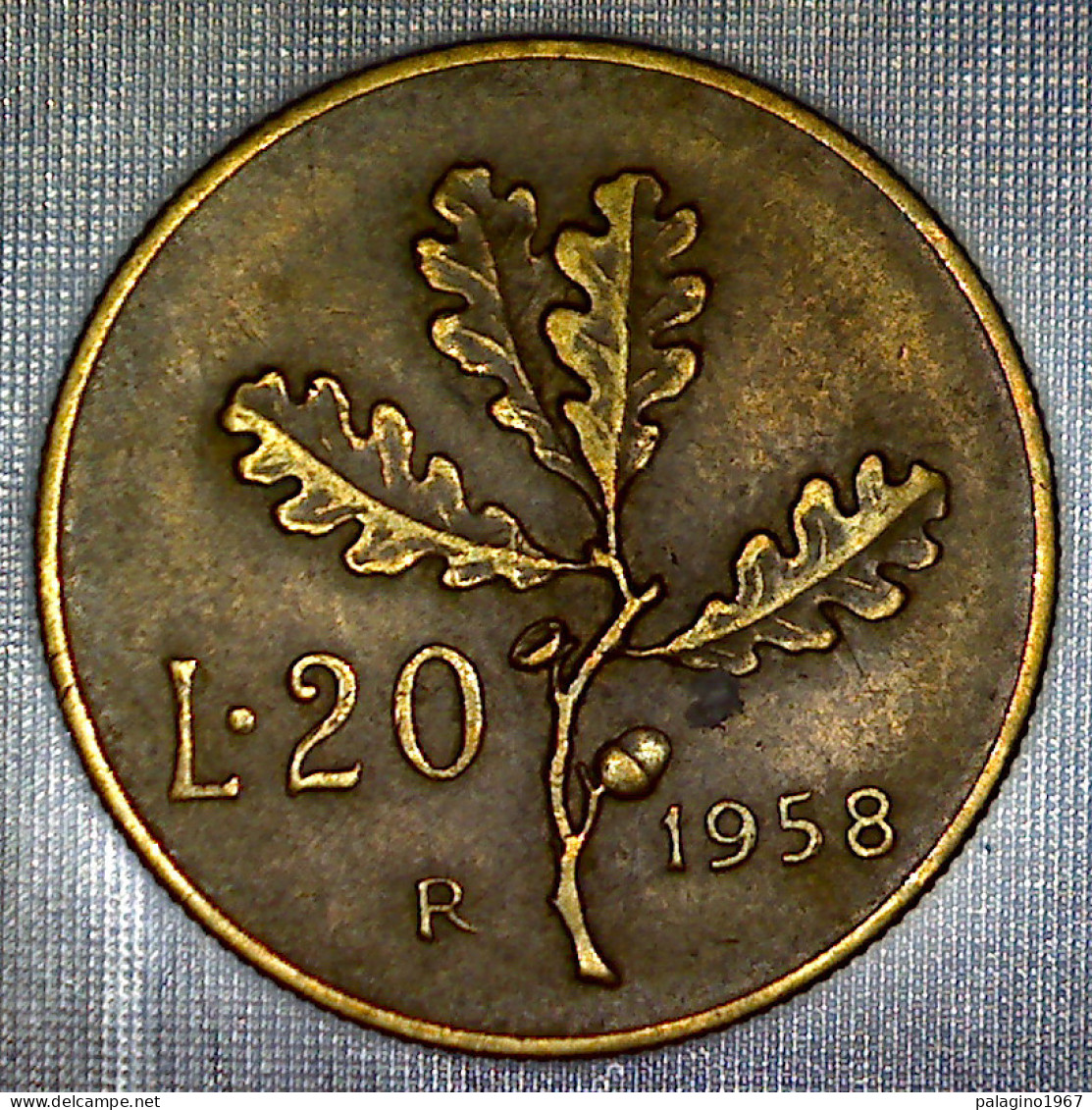 REPUBBLICA ITALIANA 20 Lire Ramo Di Quercia 1958 BB  - 20 Lire