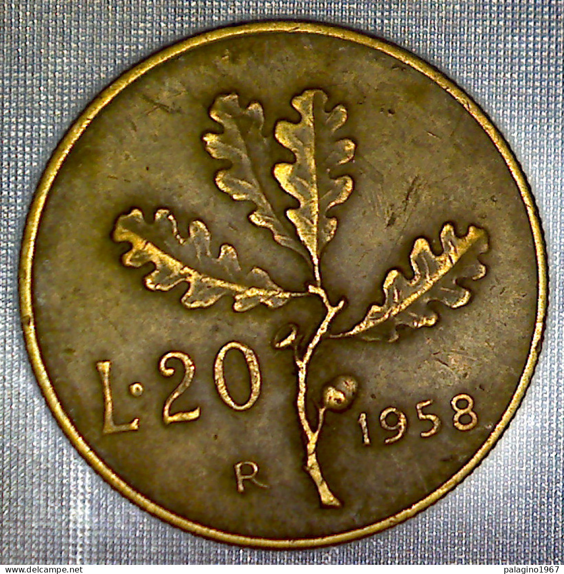 REPUBBLICA ITALIANA 20 Lire Ramo Di Quercia 1958 BB  - 20 Lire