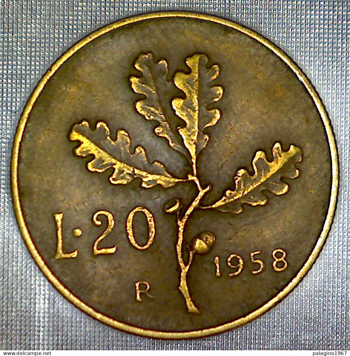 REPUBBLICA ITALIANA 20 Lire Ramo Di Quercia 1958 BB  - 20 Liras