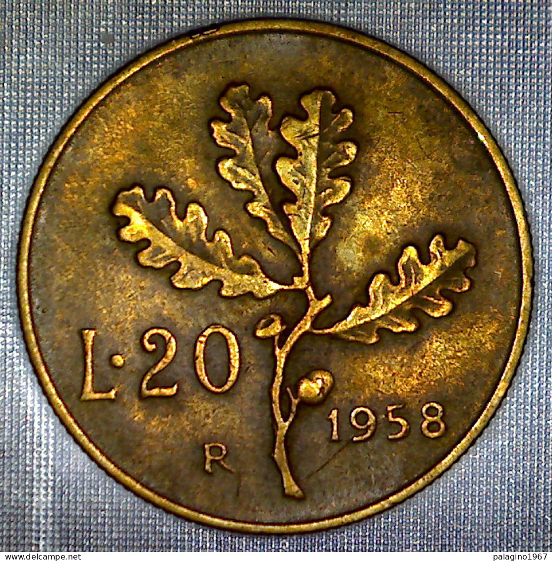 REPUBBLICA ITALIANA 20 Lire Ramo Di Quercia 1958 BB  - 20 Lire